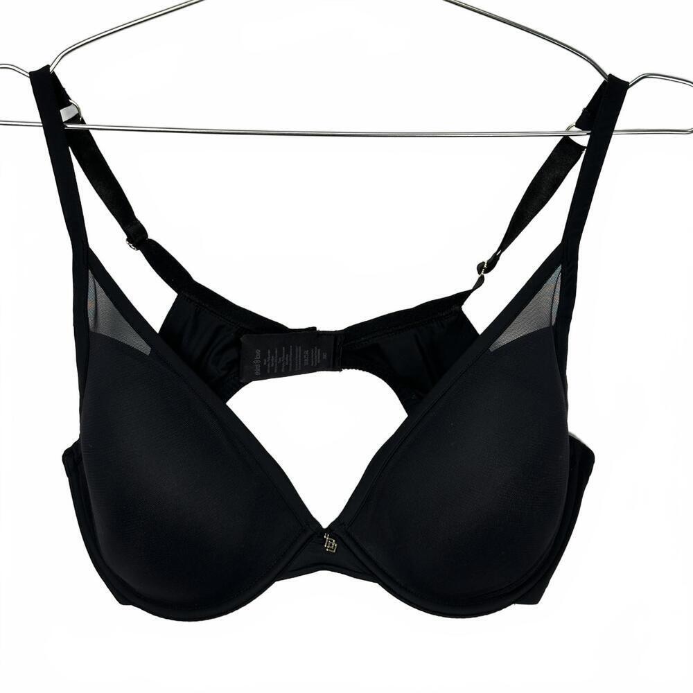 ThirdLove‎ Uplift Plunge Black Bra 38C